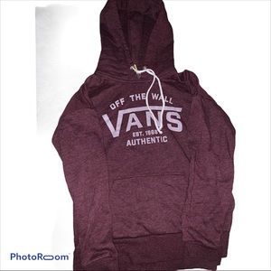 Vans burgundy hoodie size small
